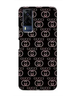 Чехол для Vivo Y53S с картинкой «Классическая монограмма Gucci»