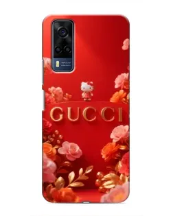 Чехол для Vivo Y53S с картинкой «Gucci — золотой сад»