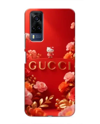 Чехол для Vivo Y53S с картинкой «Gucci — золотой сад»