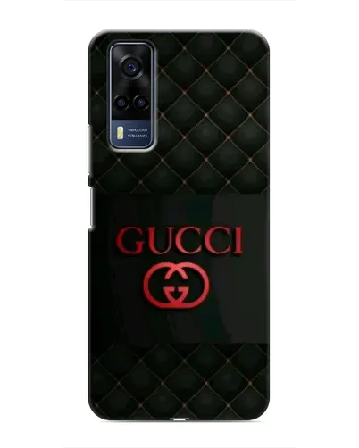 Чехол для Vivo Y53S с картинкой «Gucci — стеганый черный»