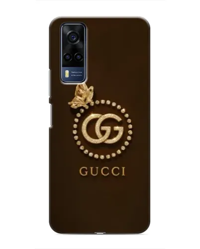 Чехол для Vivo Y53S с картинкой «Gucci — золотая бабочка»