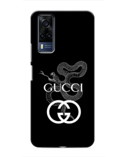 Чехол для Vivo Y53S с картинкой «Gucci — серебряная змея»