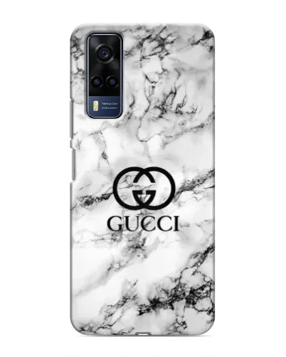 Чехол для Vivo Y53S с картинкой «Gucci — мраморный шик»
