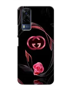 Чехол для Vivo Y53S с картинкой «Gucci — неоновая роза»