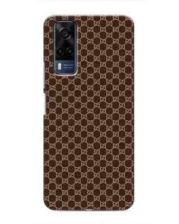 Чехол для Vivo Y53S с картинкой «Gucci — шоколадная сетка»