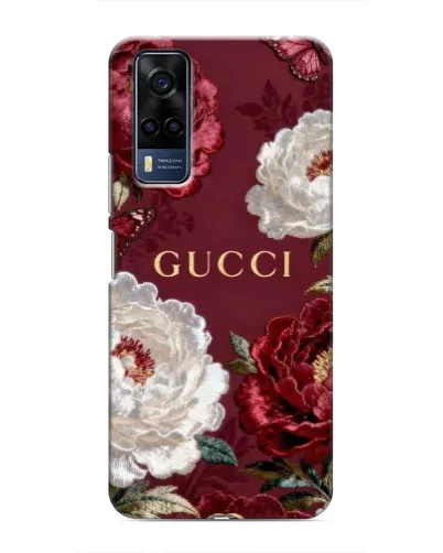 Чехол для Vivo Y53S с картинкой «Gucci — бордовые розы» Чехол для Vivo Y53S с картинкой «Gucci — бордовые розы»