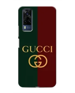 Чехол для Vivo Y53S с картинкой «Gucci — темно-зеленый градиент»