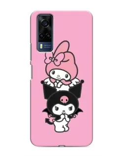 Чехол для Vivo Y53S с картинкой «My Melody и Kuromi» Чехол для Vivo Y53S с картинкой «My Melody и Kuromi»