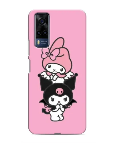 Чехол для Vivo Y53S с картинкой «My Melody и Kuromi» Чехол для Vivo Y53S с картинкой «My Melody и Kuromi»