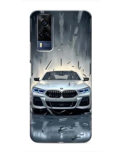 Чехол для Vivo Y53S с картинкой «BMW в свете фар»