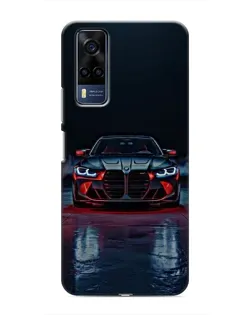 Чехол для Vivo Y53S с картинкой «BMW на мокрой дороге»