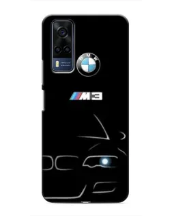 Чехол для Vivo Y53S с картинкой «Минималистичный принт BMW M3»