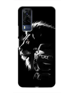 Чехол для Vivo Y53S с картинкой «BMW и лев»