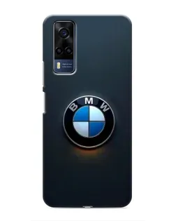 Чехол для Vivo Y53S с картинкой «Логотип BMW — минимализм»