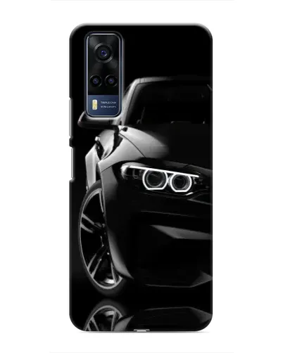 Чехол для Vivo Y53S с картинкой «Черная BMW — профиль» Чехол для Vivo Y53S с картинкой «Черная BMW — профиль»