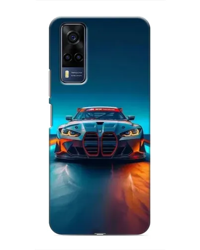 Чехол для Vivo Y53S с картинкой «BMW — огни неона» Чехол для Vivo Y53S с картинкой «BMW — огни неона»