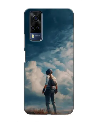 Чехол для Vivo Y53S с картинкой «Герой PUBG на скале» Чехол для Vivo Y53S с картинкой «Герой PUBG на скале»