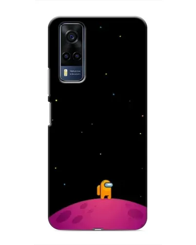 Чехол для Vivo Y53S с картинкой «Одинокий герой на планете»
