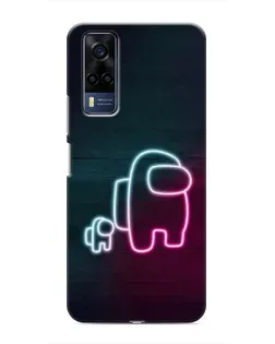 Чехол для Vivo Y53S с картинкой «Among Us неон-арт» Чехол для Vivo Y53S с картинкой «Among Us неон-арт»
