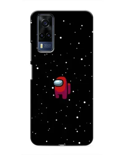 Чехол для Vivo Y53S с картинкой «Красный Among Us»