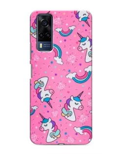 Чехол для Vivo Y53S с картинкой «Unicorn паттерн розовый» Чехол для Vivo Y53S с картинкой «Unicorn паттерн розовый»
