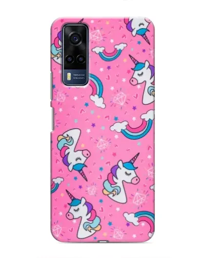 Чехол для Vivo Y53S с картинкой «Unicorn паттерн розовый» Чехол для Vivo Y53S с картинкой «Unicorn паттерн розовый»