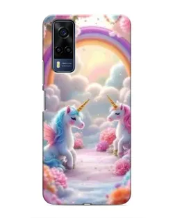 Чехол для Vivo Y53S с картинкой «Радуга и единороги» Чехол для Vivo Y53S с картинкой «Радуга и единороги»