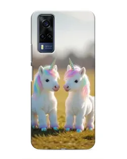 Чехол для Vivo Y53S с картинкой «Пара единорогов» Чехол для Vivo Y53S с картинкой «Пара единорогов»