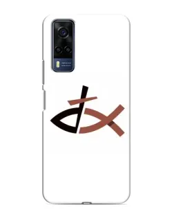 Чехол для Vivo Y53S с картинкой «Рыба и крест»