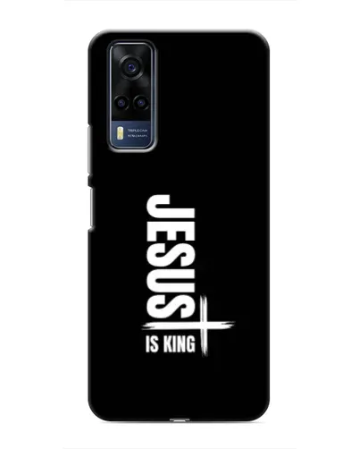 Чехол для Vivo Y53S с картинкой «Вертикаль веры Jesus»