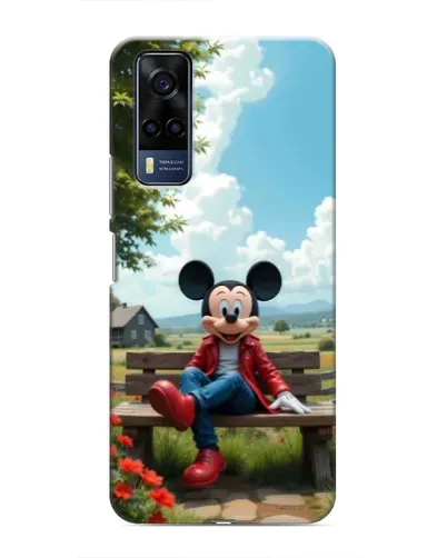 Чехол для Vivo Y53S с картинкой «Микки на скамейке» Чехол для Vivo Y53S с картинкой «Микки на скамейке»