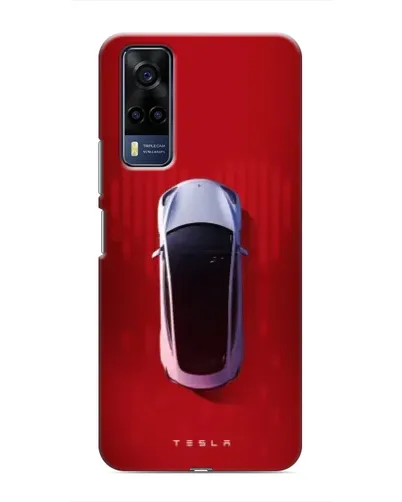 Чехол для Vivo Y53S с картинкой «Tesla Top View»