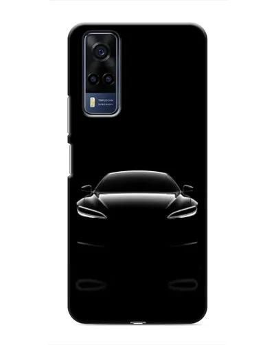 Чехол для Vivo Y53S с картинкой «Силуэт Tesla Night»