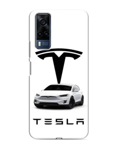 Чехол для Vivo Y53S с картинкой «Tesla White Style»