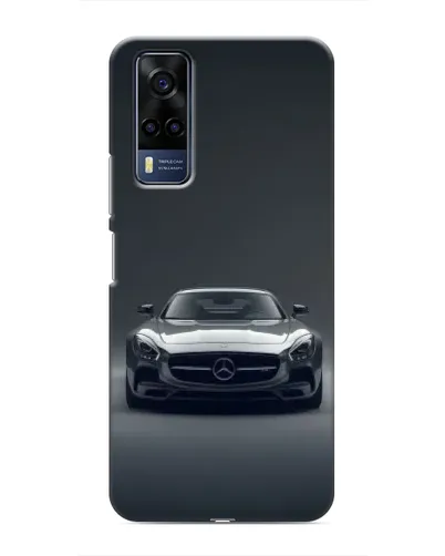 Чехол для Vivo Y53S с картинкой «Mercedes на черном»