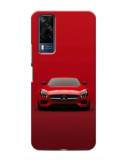 Чехол для Vivo Y53S с картинкой «Красный Mercedes AMG»