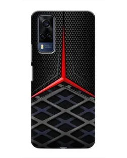 Чехол для Vivo Y53S с картинкой «Mercedes Carbon Grid»