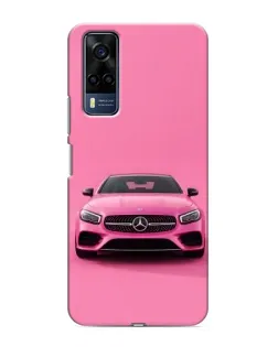 Чехол для Vivo Y53S с картинкой «Розовый Mercedes AMG»