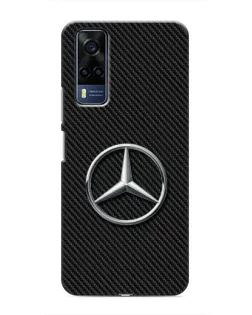 Чехол для Vivo Y53S с картинкой «Карбоновый Mercedes стиль»