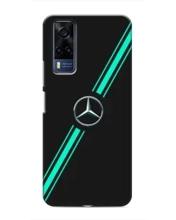 Чехол для Vivo Y53S с картинкой «Спортивные линии Mercedes»