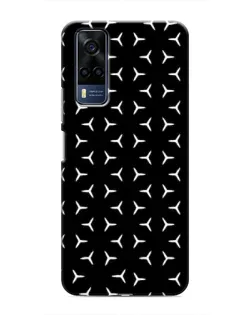 Чехол для Vivo Y53S с картинкой «Mercedes паттерн звезд»