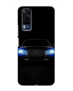Чехол для Vivo Y53S с картинкой «Audi в неоне»
