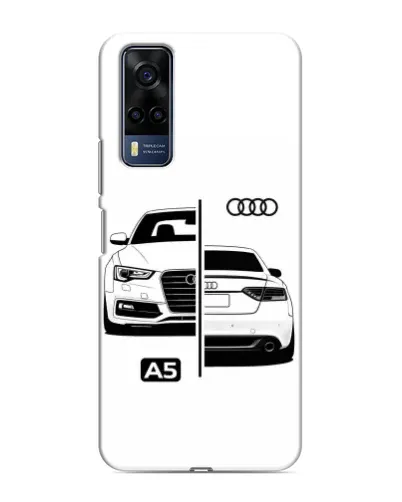 Чехол для Vivo Y53S с картинкой «Audi — контрастный дизайн»
