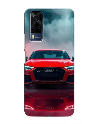 Чехол для Vivo Y53S с картинкой «Audi RS — красный стиль»
