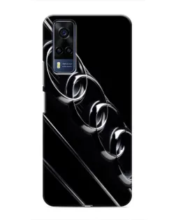 Чехол для Vivo Y53S с картинкой «Audi — абстрактные кольца»