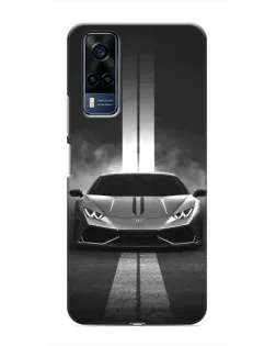Чехол для Vivo Y53S с картинкой «Lamborghini симметрия дорог»
