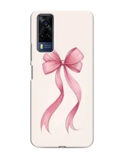 Чехол для Vivo Y53S с картинкой «Розовый бант»