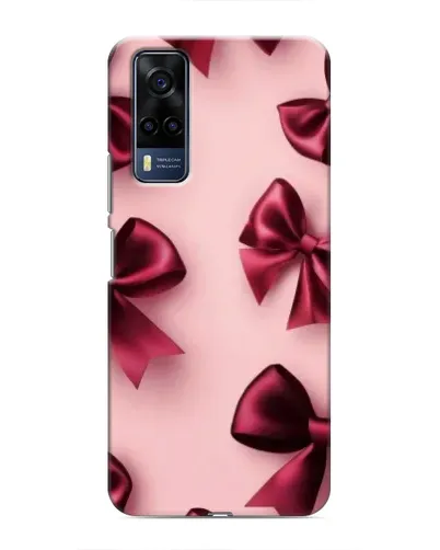 Чехол для Vivo Y53S с картинкой «Бордовый атлас»
