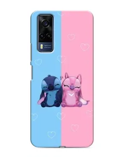 Чехол для Vivo Y53S с картинкой «Stitch и Angel Love»