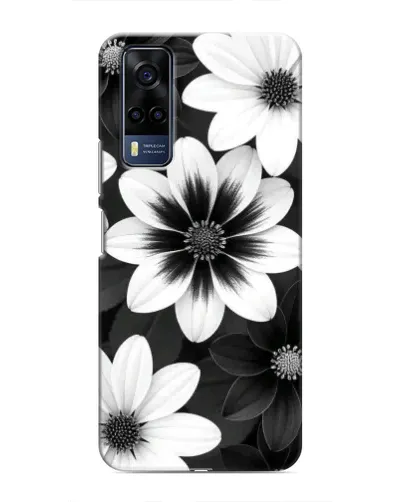 Чехол для Vivo Y53S с картинкой «Монохромные астры» Чехол для Vivo Y53S с картинкой «Монохромные астры»